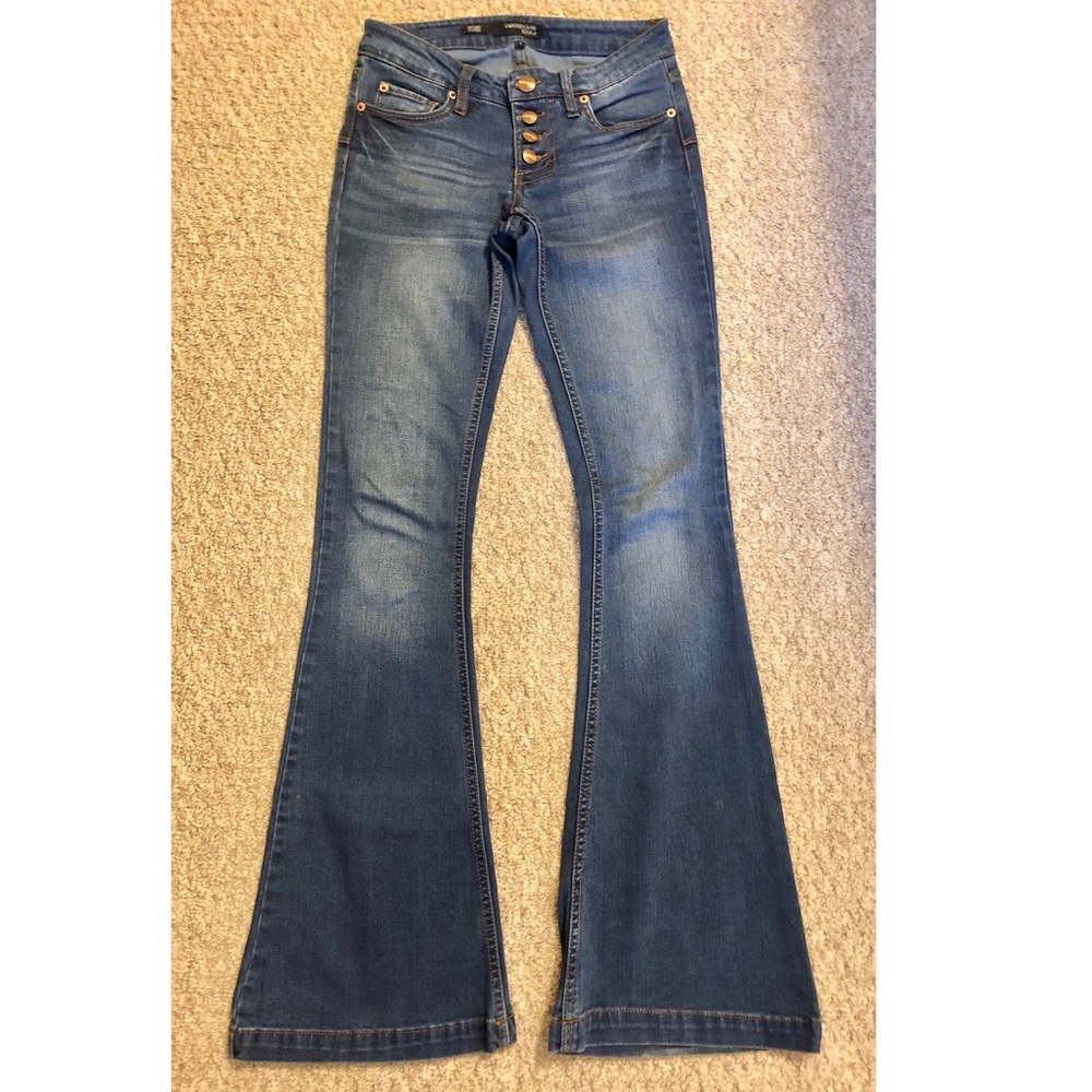 Denim blue flare jeans